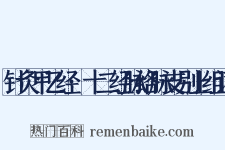 针灸甲乙经·十二经脉络脉支别上组词是什么意思的图片